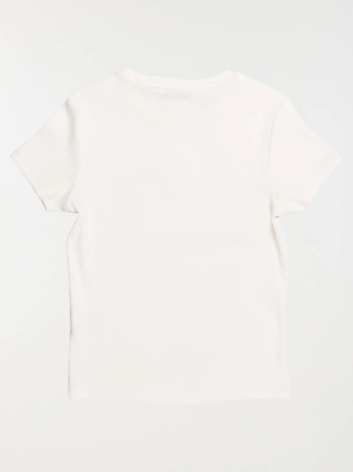 T-shirt côtelé soleil fille (XXS-M)