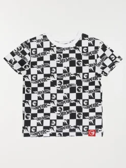 T-shirt damier Hotwheels garçon (3-12A)