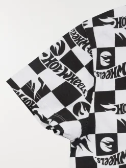 T-shirt damier Hotwheels garçon (3-12A)