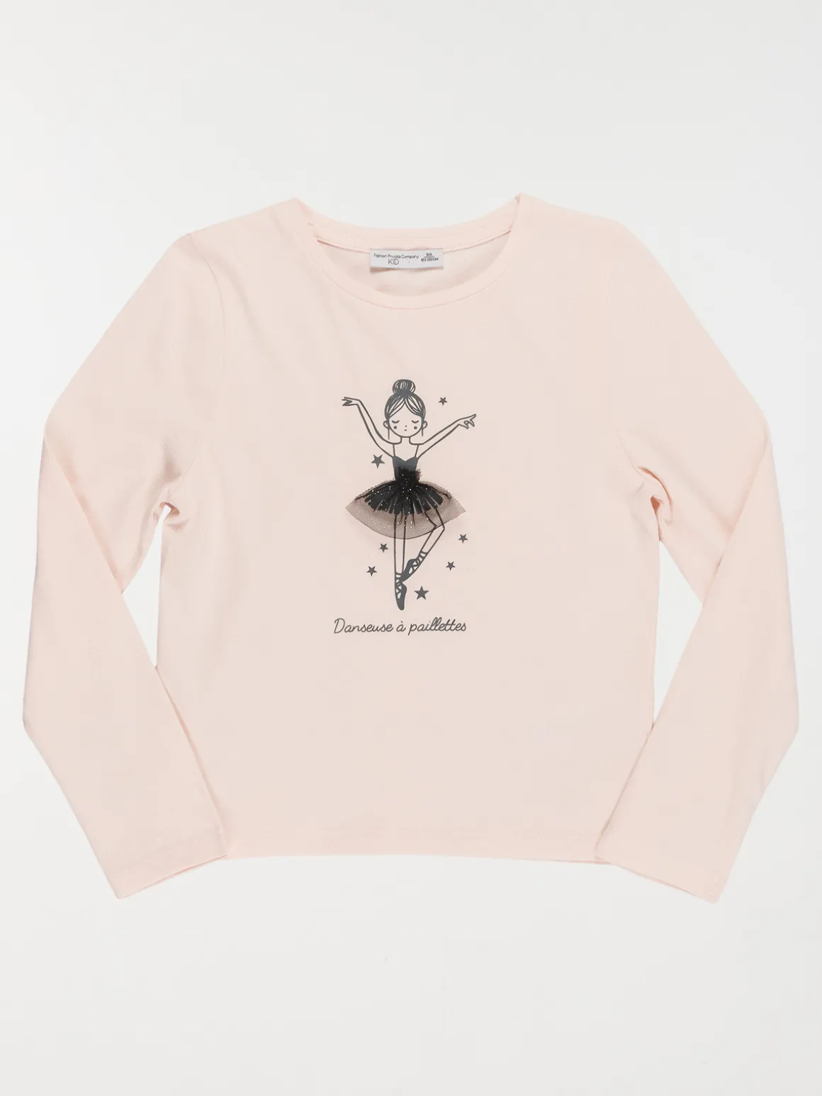 T-shirt danseuse étoile fille (3-12A)