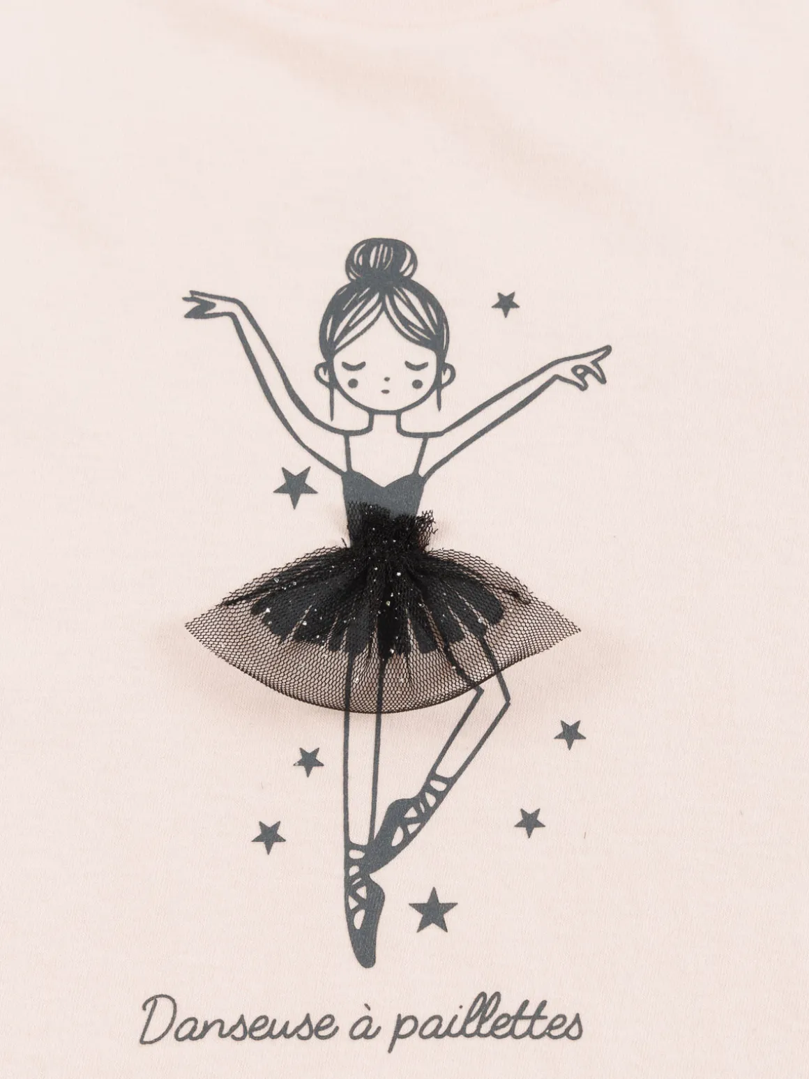 T-shirt danseuse étoile fille (3-12A)