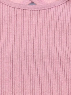 T-shirt découpe dos mauve fille (10-16A)