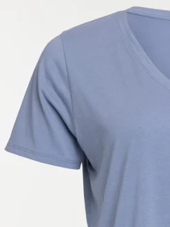 T-shirt denim blue grande taille femme