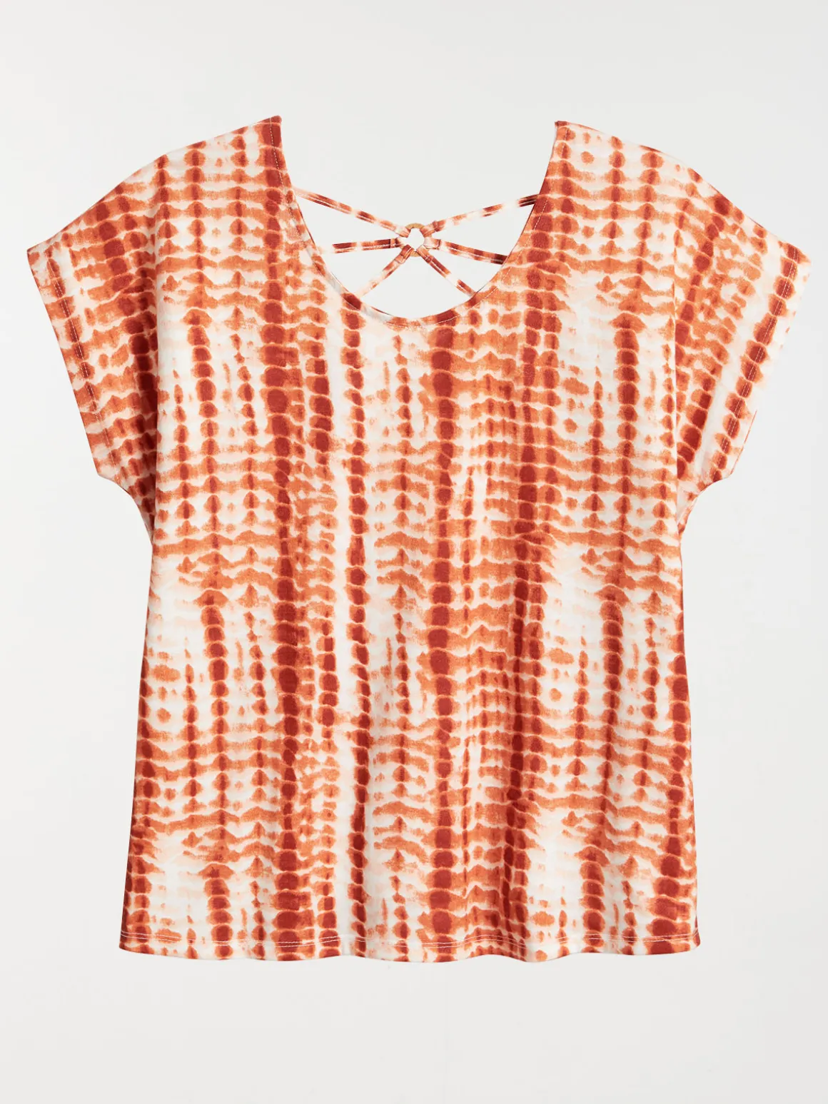 T-shirt ethnique dos fantaisie femme