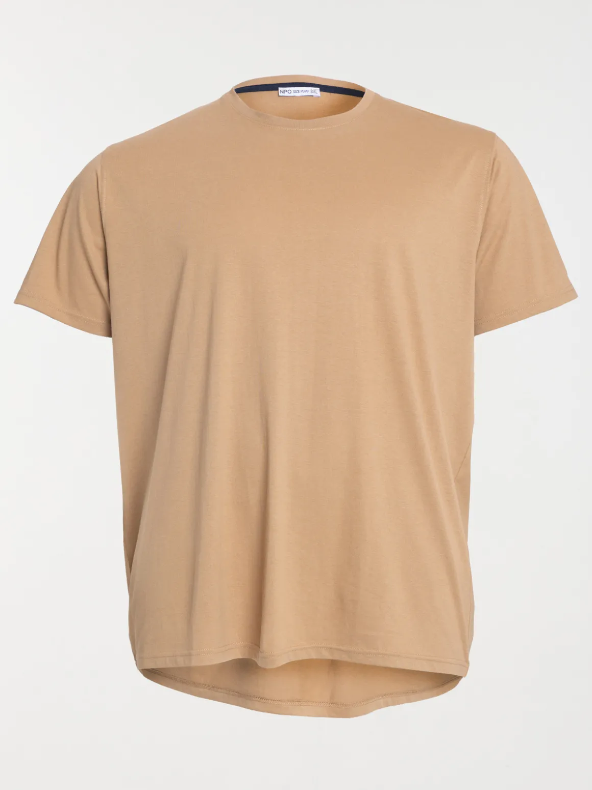 T-shirt fauve grande taille homme