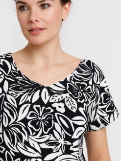 T-shirt femme motif floral