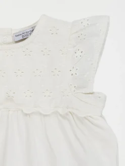 T-shirt fille broderie anglaise (3-36M)