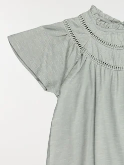 T-shirt fille broderie anglaise (3-12A)