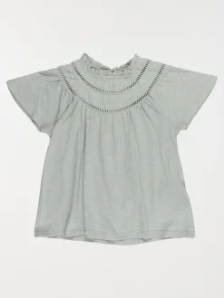 T-shirt fille broderie anglaise (3-12A)