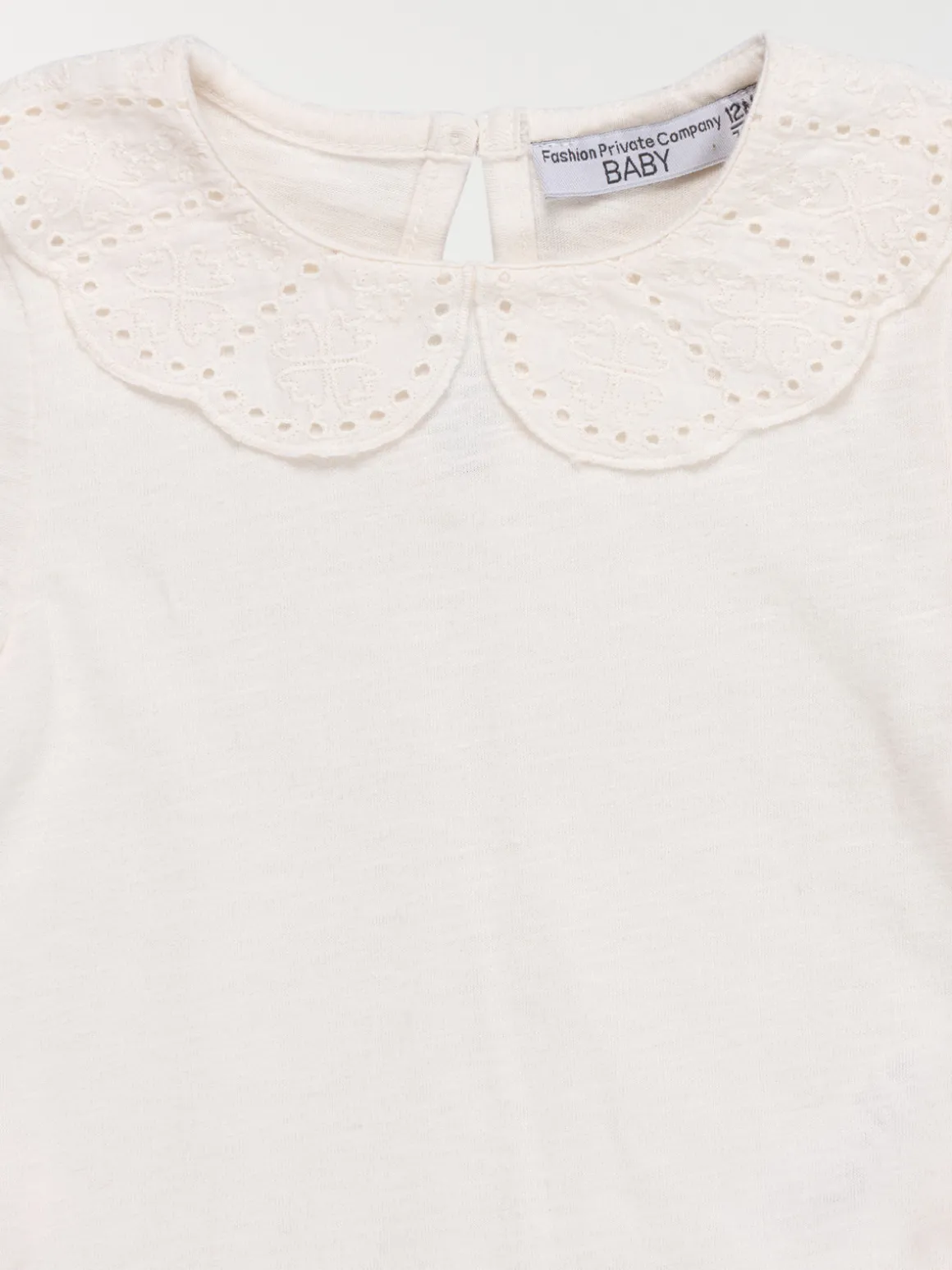 T-shirt fille col claudine (3-36M)