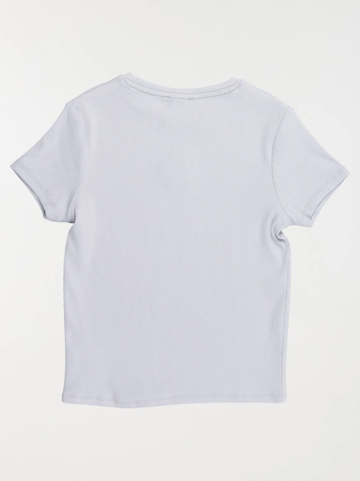T-shirt fille côtelé soleil (XXS-M)