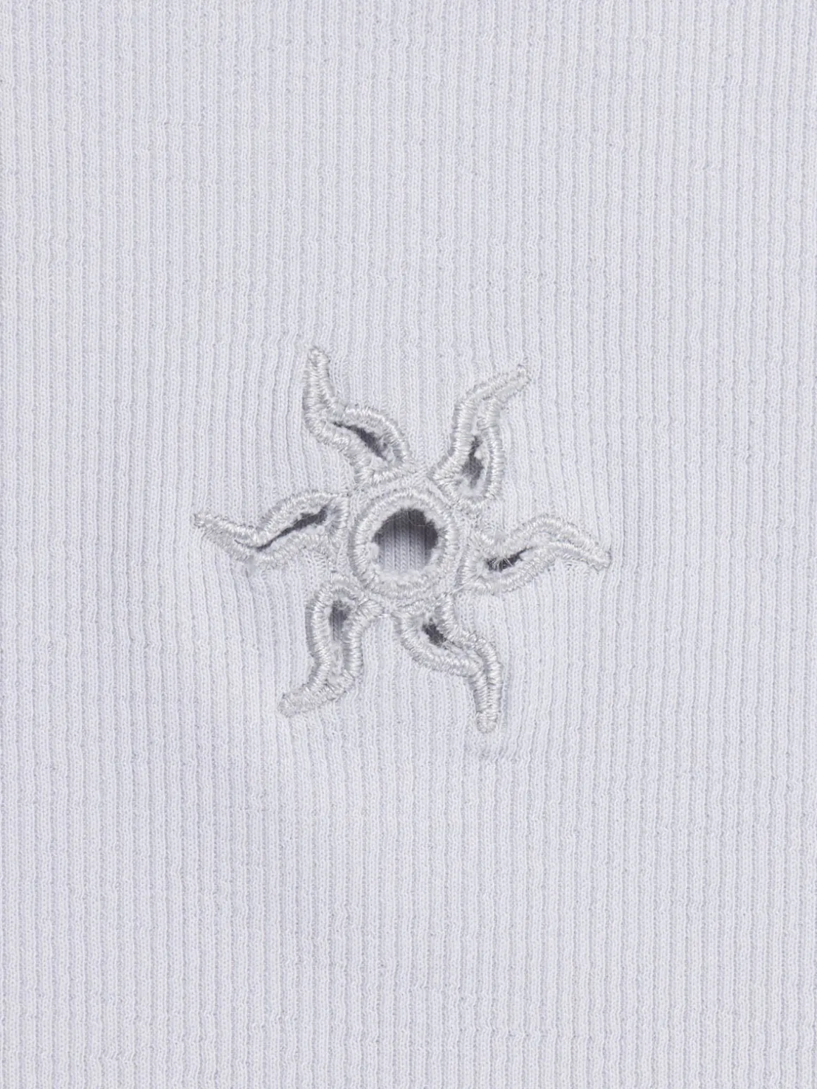 T-shirt fille côtelé soleil (XXS-M)