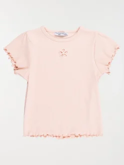 T-shirt fleur ajourée fille (3-12A)