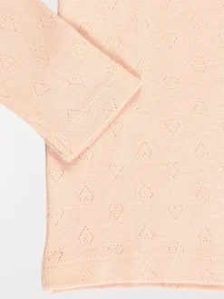 T-shirt fleur brodée fille (3-36M)