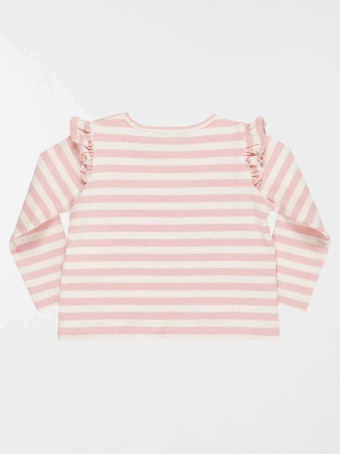 T-shirt fleur forme coeur fille (3-36M)