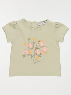 T-shirt fleurs pompons fille (3-24M)