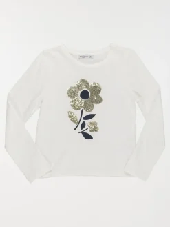 T-shirt fleurs sequins fille (3-12A)