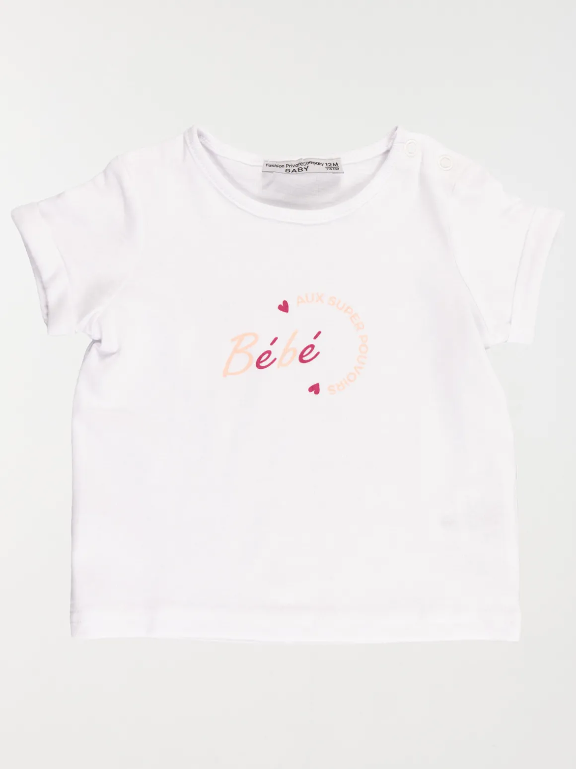 T-shirt fête des mères fille (3-36M)