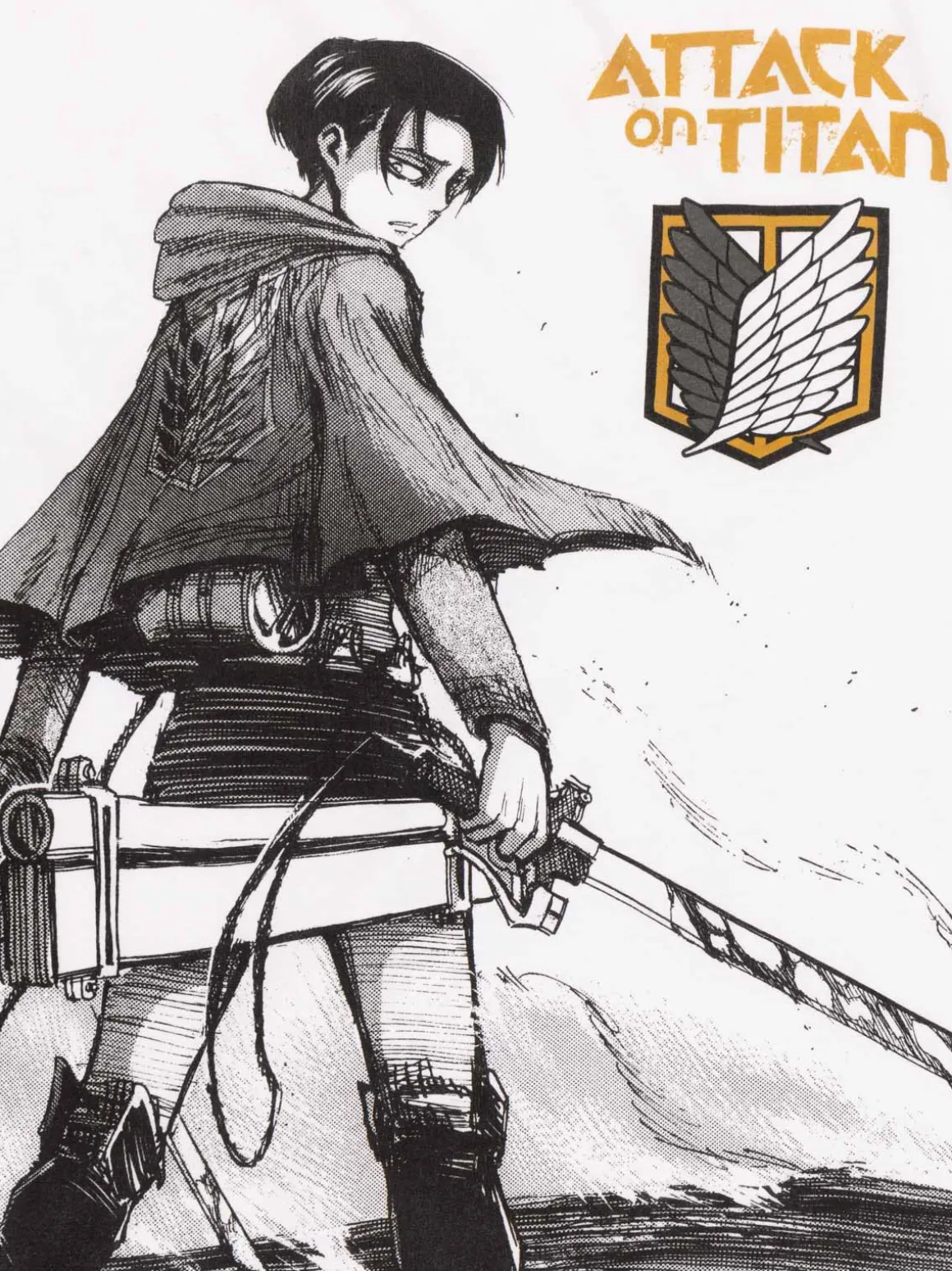 T-shirt garçon Attack on titan (XXS-M)