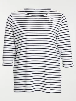 T-shirt grande taille rayé femme