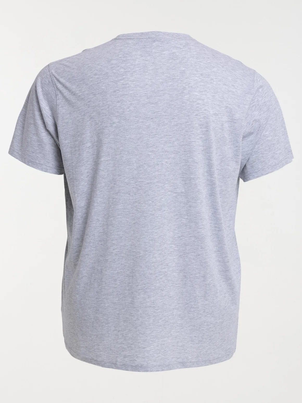 T-shirt gris chiné grande taille homme