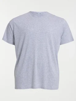 T-shirt gris chiné grande taille homme