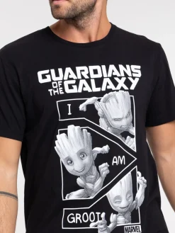 T-shirt guardians galaxy noir homme