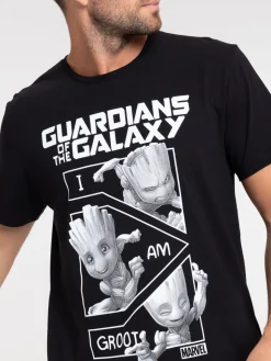 T-shirt guardians galaxy noir homme