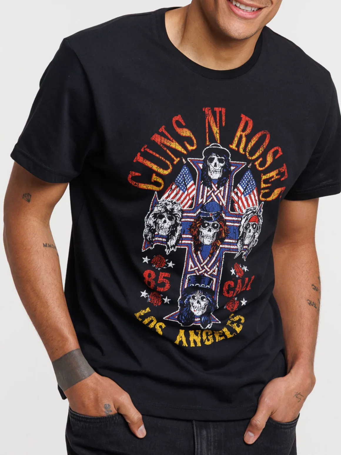 T-shirt Guns N' Roses homme