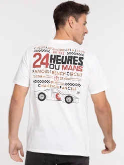 T-shirt 24h du Mans ivoire homme