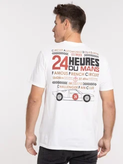 T-shirt 24h du Mans ivoire homme