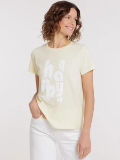 T-shirt happy femme