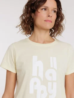 T-shirt happy femme