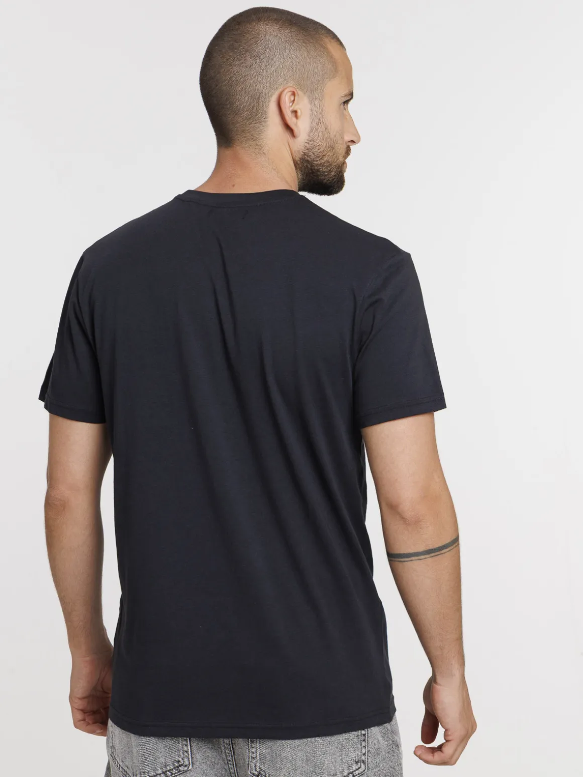 T-shirt homme col rond imprimé devant
