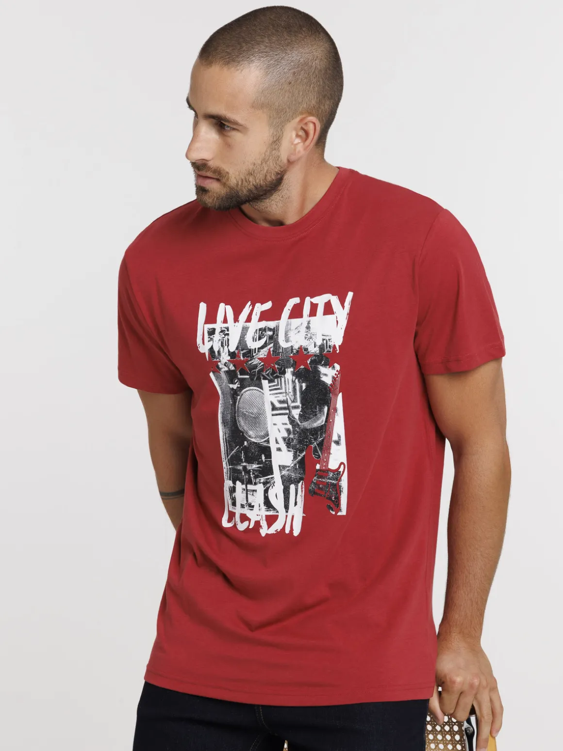 T-shirt homme imprimé devant