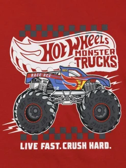 T-shirt Hotwheels trucks garçon (4-10A)