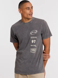T-shirt imprimé col rond homme