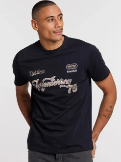 T-shirt imprimé col rond homme