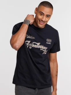 T-shirt imprimé col rond homme
