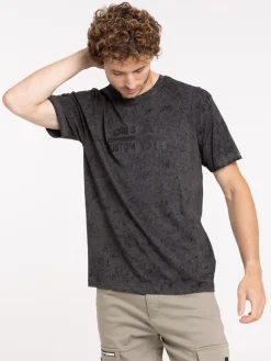 T-shirt imprimé gris homme