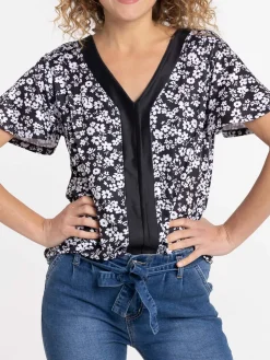 T-shirt imprimé manches courtes femme