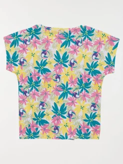 T-shirt imprimé tropical fille (3-12A)