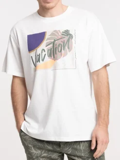 T-shirt imprimé tropical homme