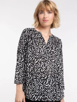 T-shirt imprimé végétal femme