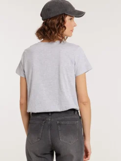 T-shirt love léopard femme