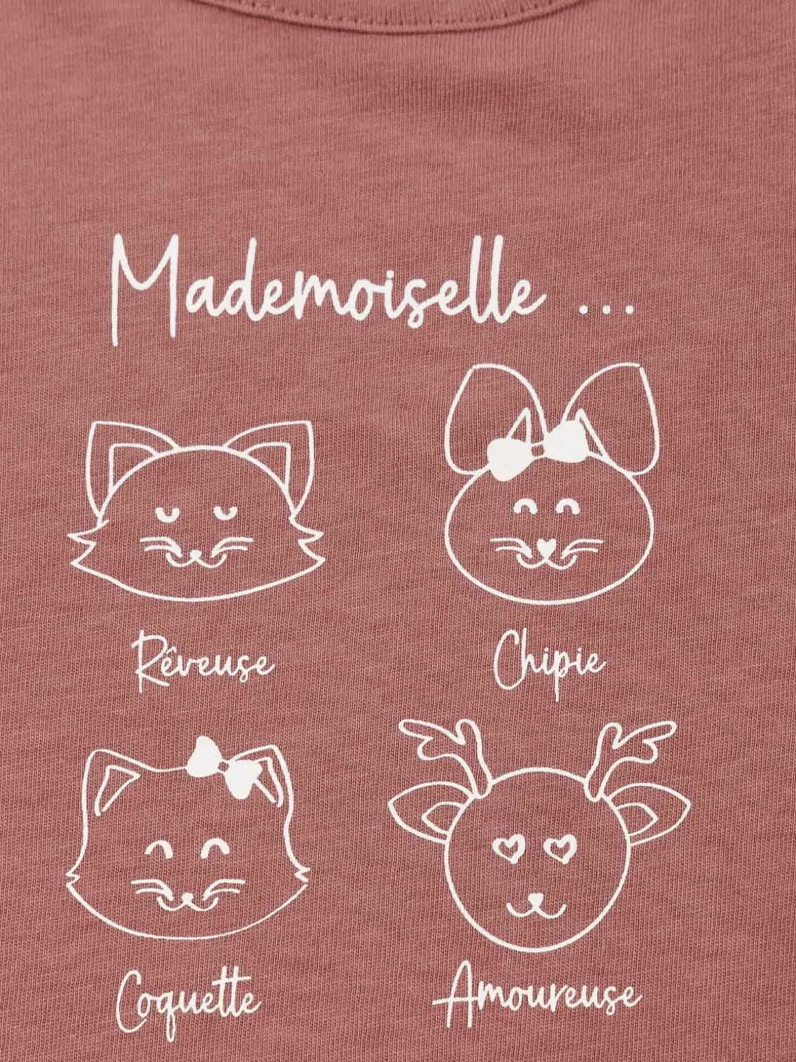 T-shirt mademoiselle fille (3-36M)
