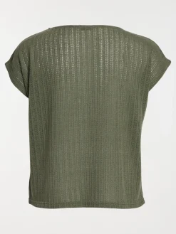 T-shirt maille grande taille femme