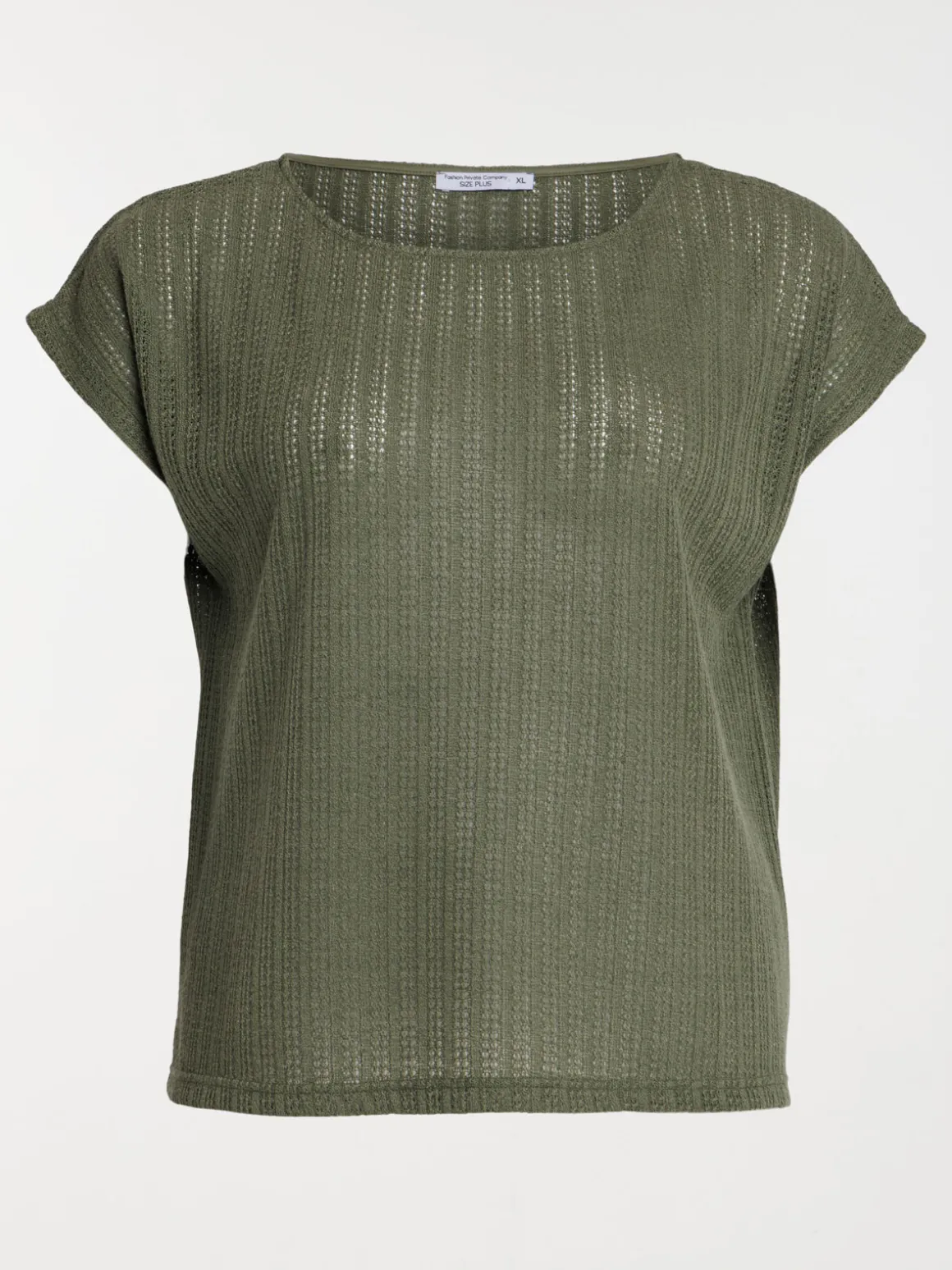 T-shirt maille grande taille femme