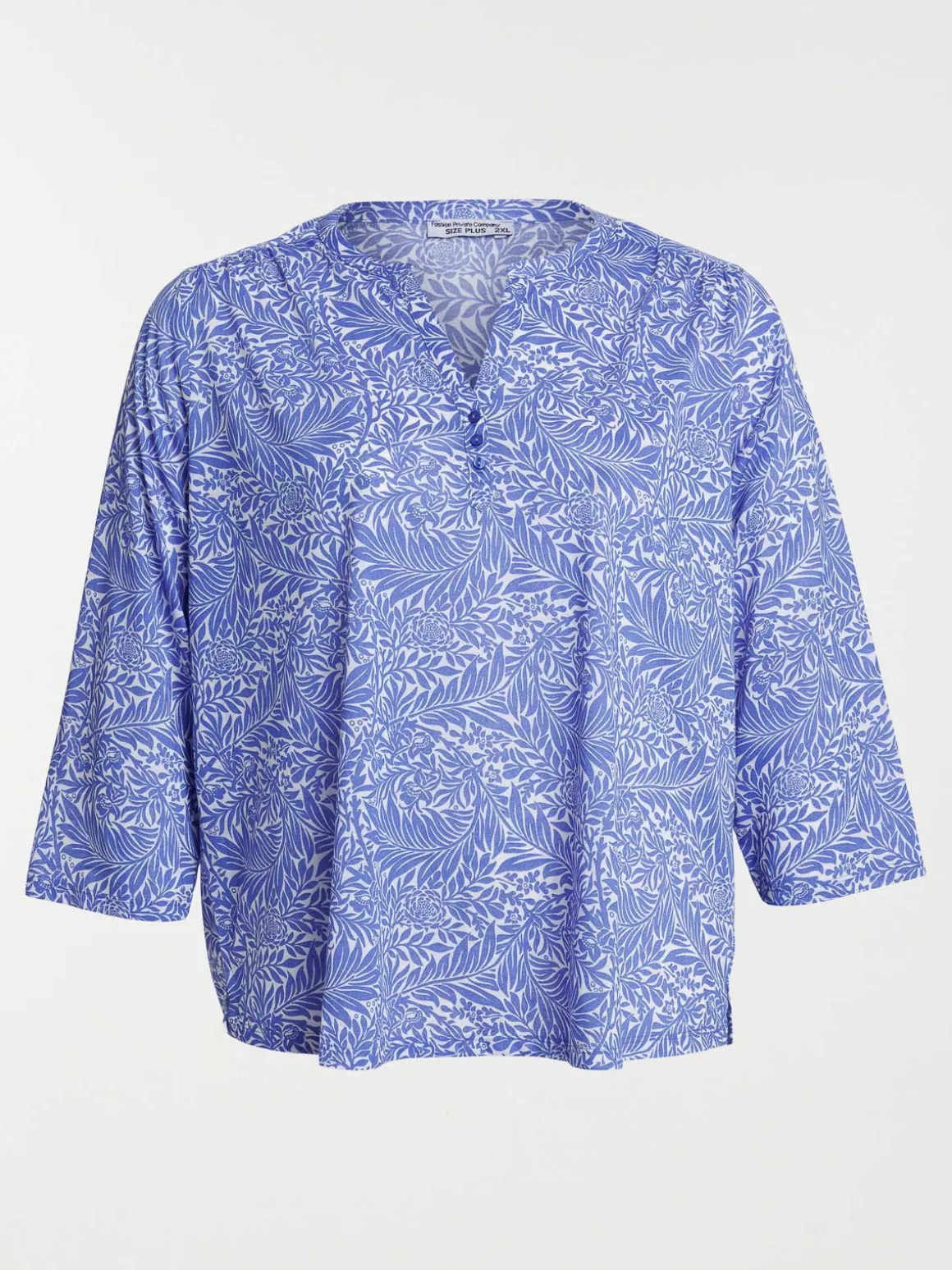 T-shirt manches 3/4 grande taille femme