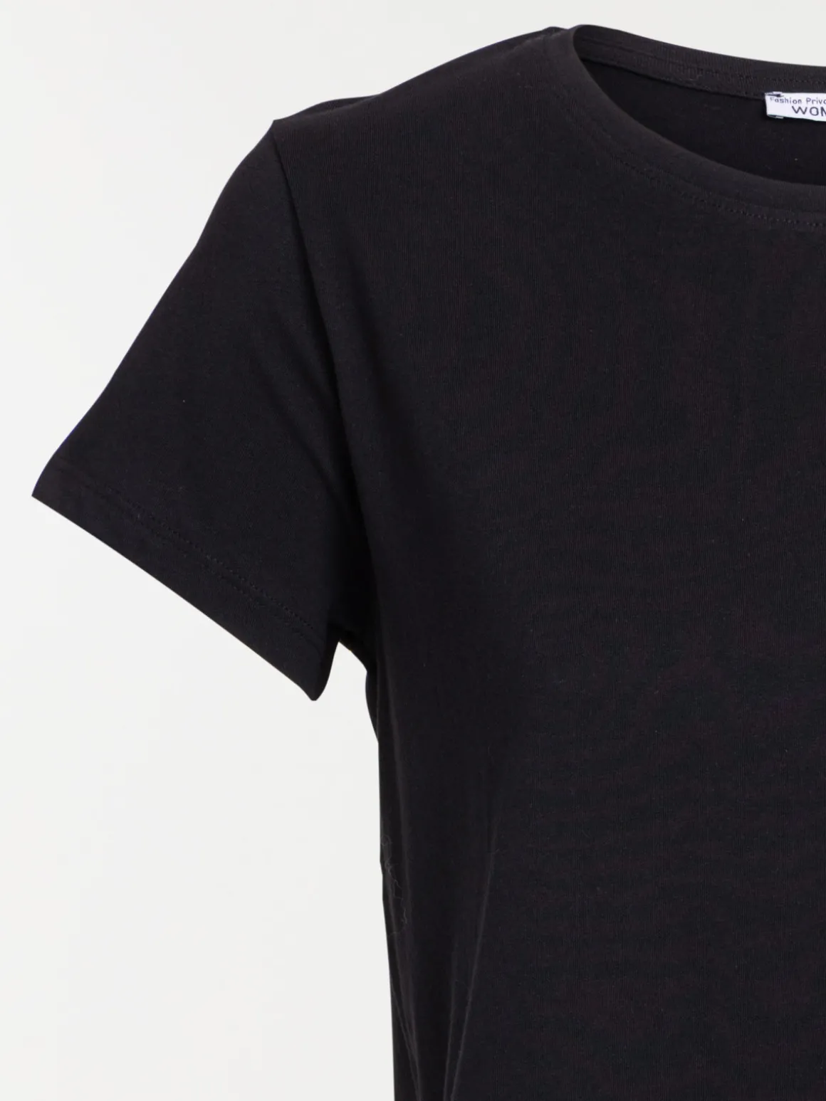 T-shirt manches courtes noir femme